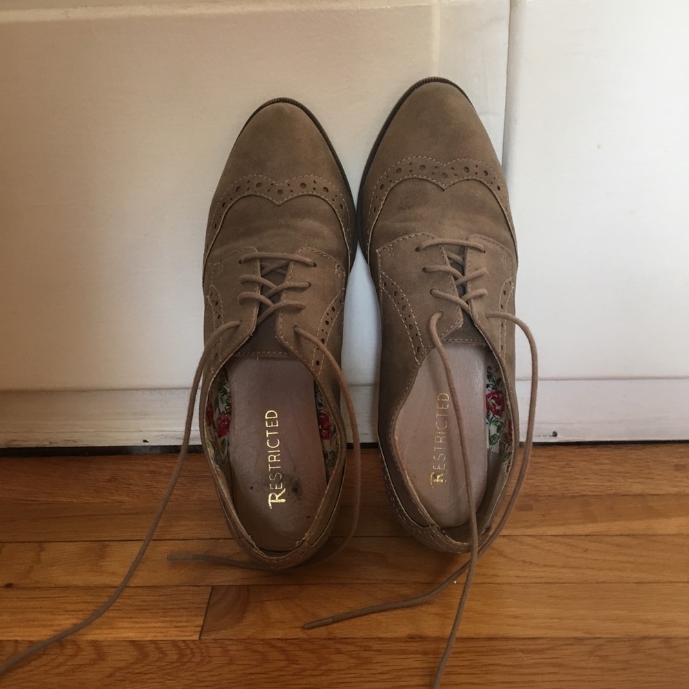 Tan Oxfords